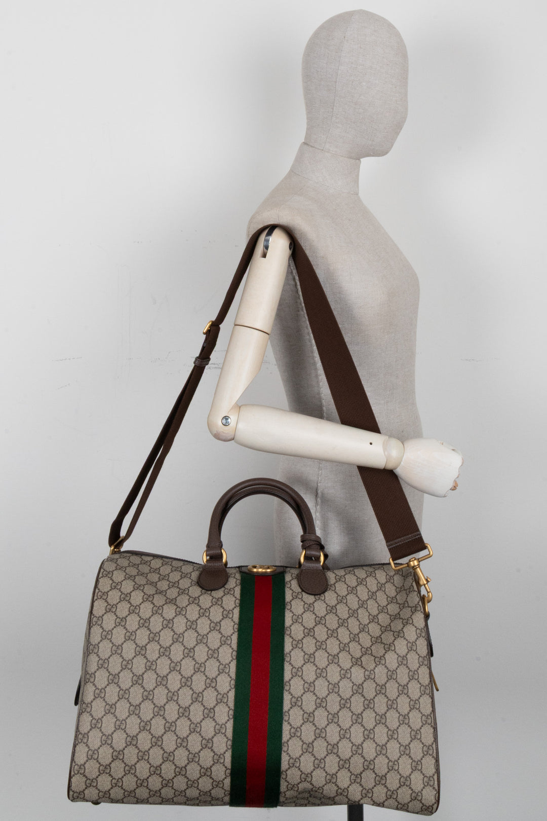 GUCCI Medium Savoy Supreme GG Luggage Bag Canvas
