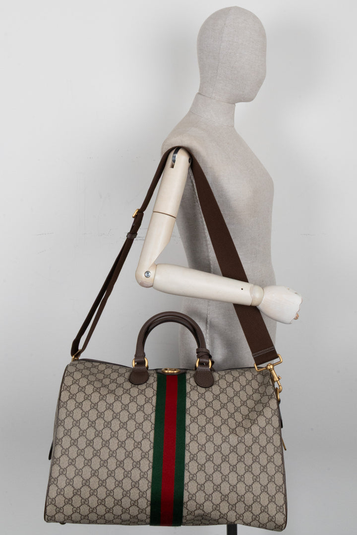 GUCCI Medium Savoy Supreme GG Luggage Bag Canvas