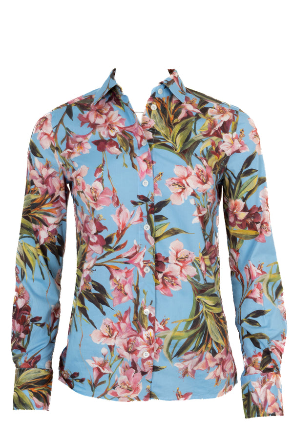 DOLCE&GABBANA Chemise florale en coton multicolore