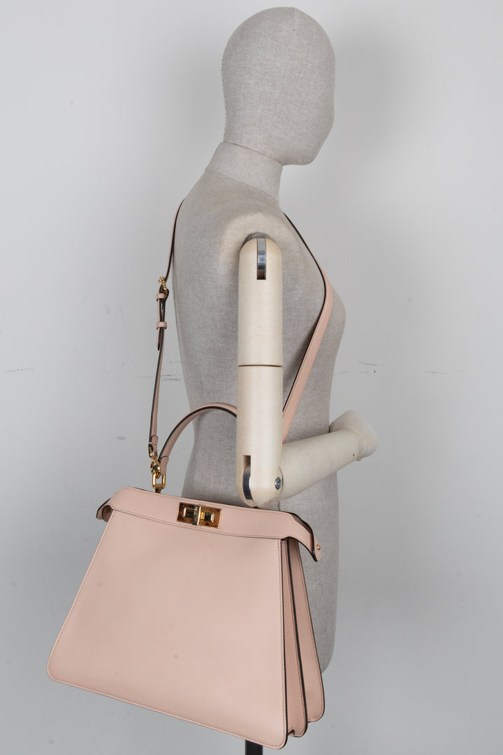 FENDI Peekaboo ISeeU Bag Medium Selleria Blush
