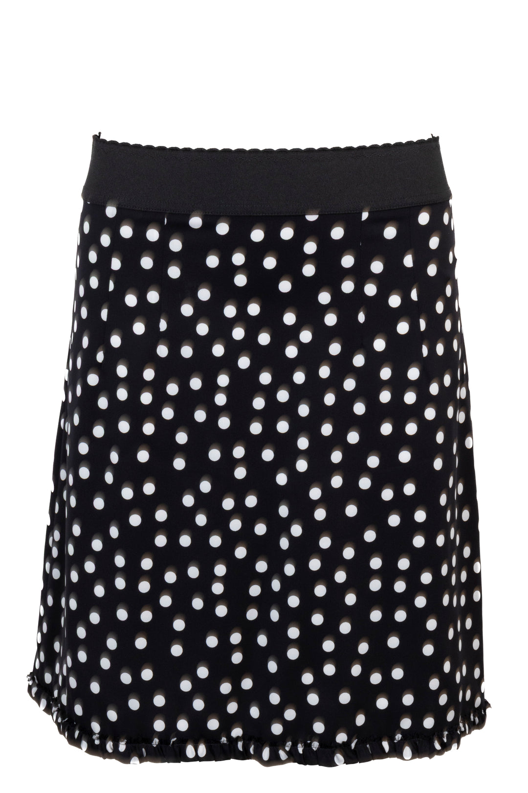 DOLCE&GABBANA Polka Dot Skirt Silk Black