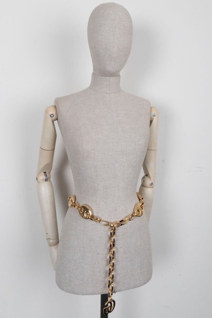 GUCCI Chain Link GG Belt Gold