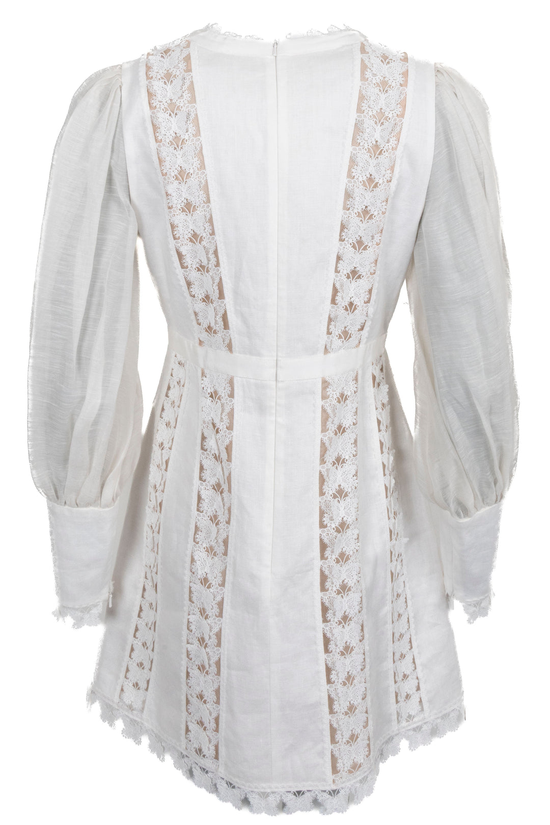 ZIMMMERMANN Butterfly Dress Linen White