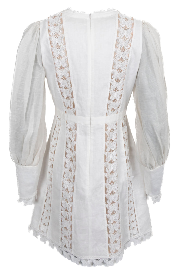 ZIMMMERMANN Butterfly Dress Linen White