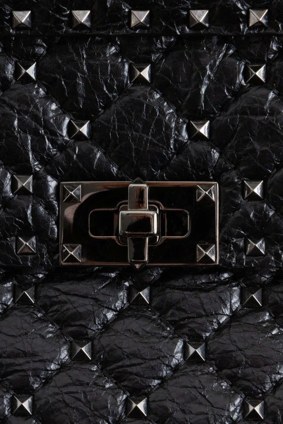 VALENTINO Rockstud Bag Medium Leather Black