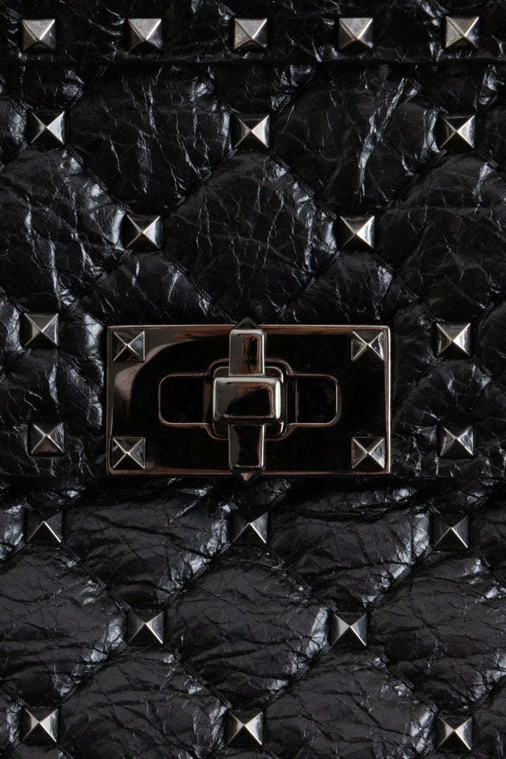 VALENTINO Rockstud Bag Medium Leather Black