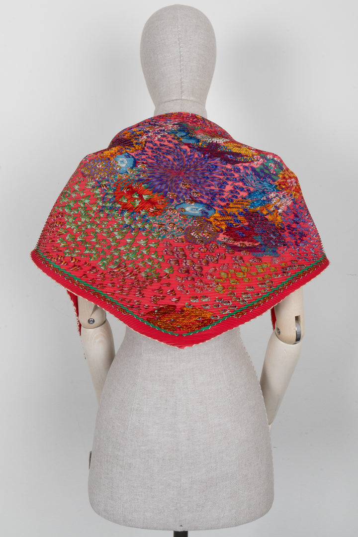 HERMÈS De La Mer Au Ciel Pleated Scarf