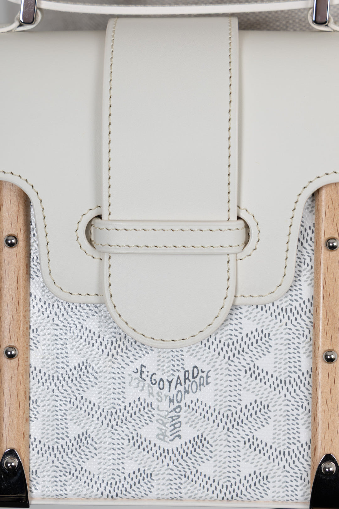 GOYARD Mini Saigon Bag White
