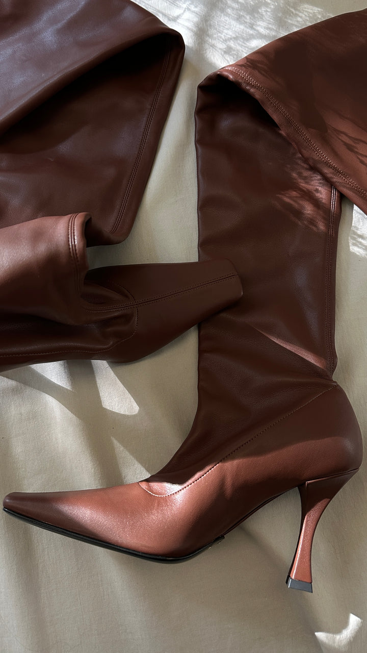 PROENZA SCHOULER Overknee Boots Brown