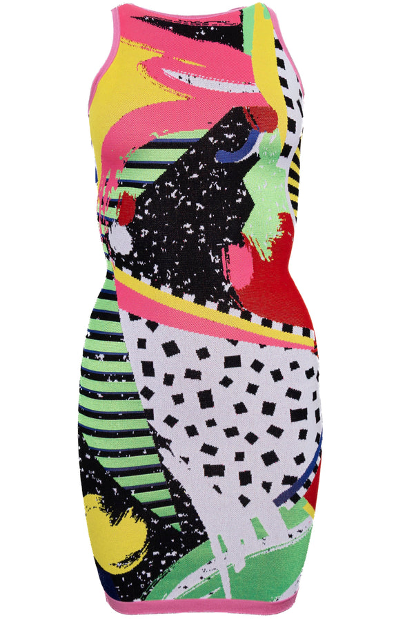 BALMAIN Sleeveless Dress Multicolor