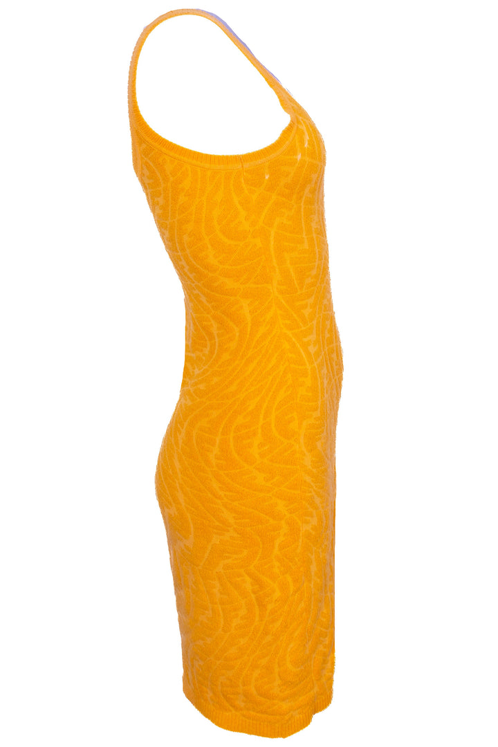FENDI FF Vertigo Dress Yellow