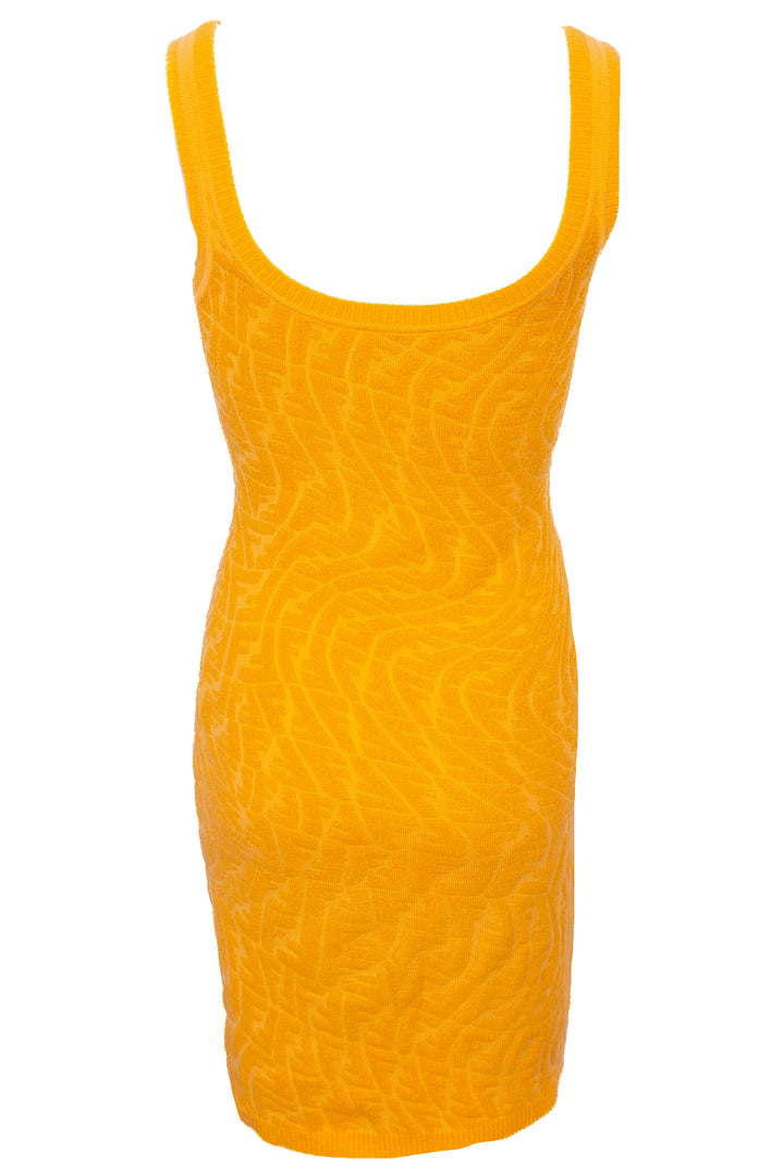 FENDI FF Vertigo Dress Yellow