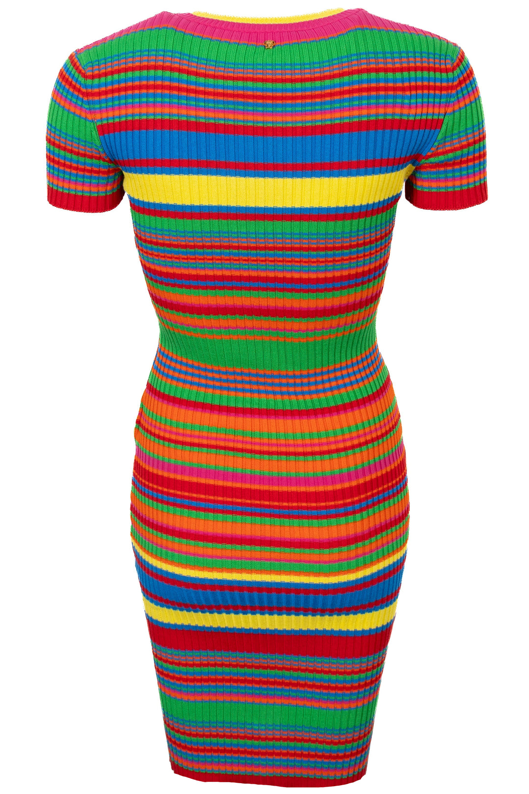 Robe à manches courtes multicolore VERSACE
