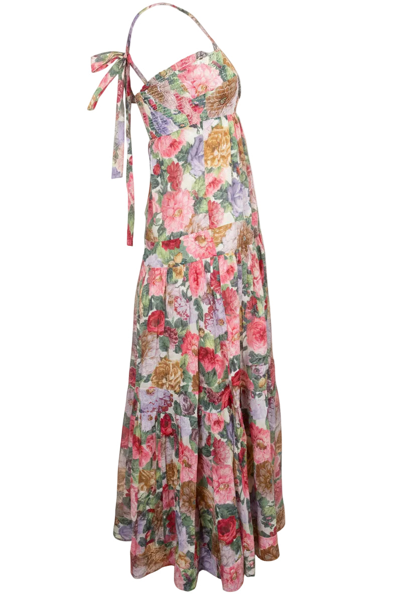 Robe sans manches à imprimé floral multicolore ZIMMERMANN