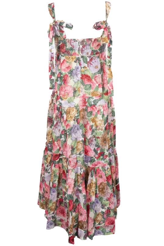 Robe sans manches à imprimé floral multicolore ZIMMERMANN