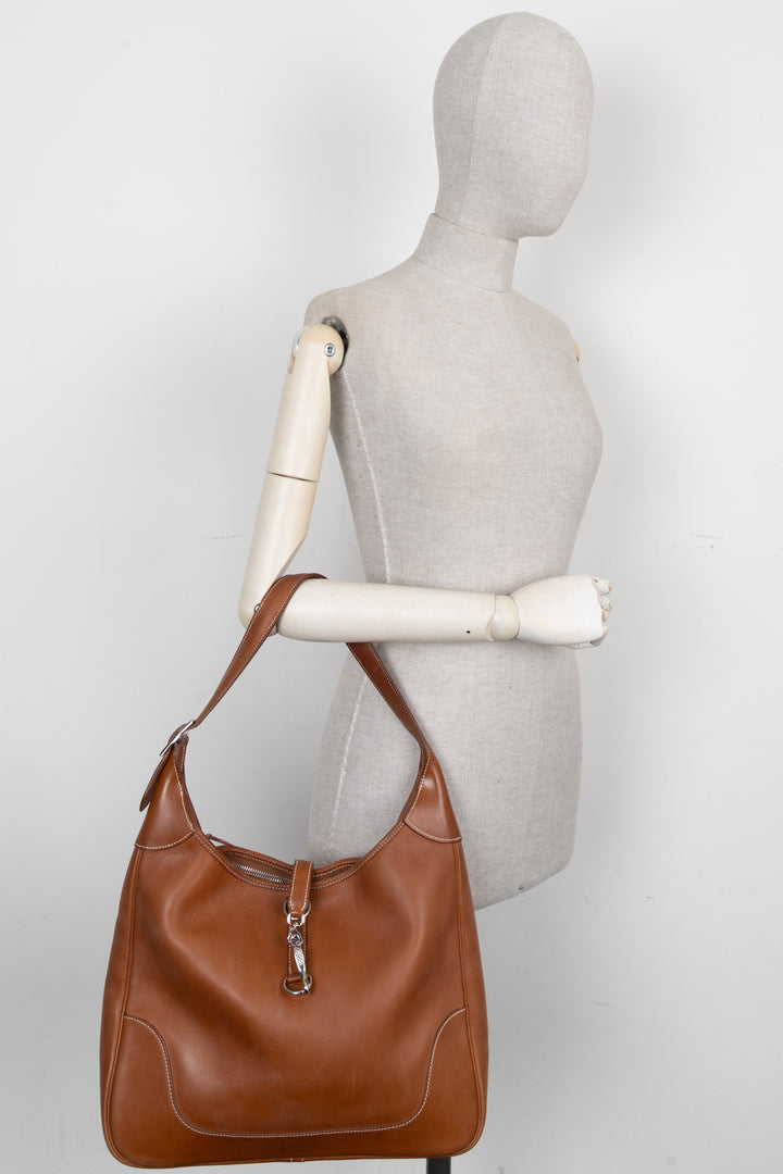 Sac bandoulière HERMÈS Trim II 35 Barenia Gold