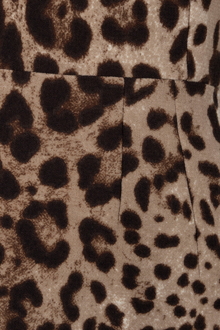 DOLCE&GABBANA Cheetah Print Dress Brown