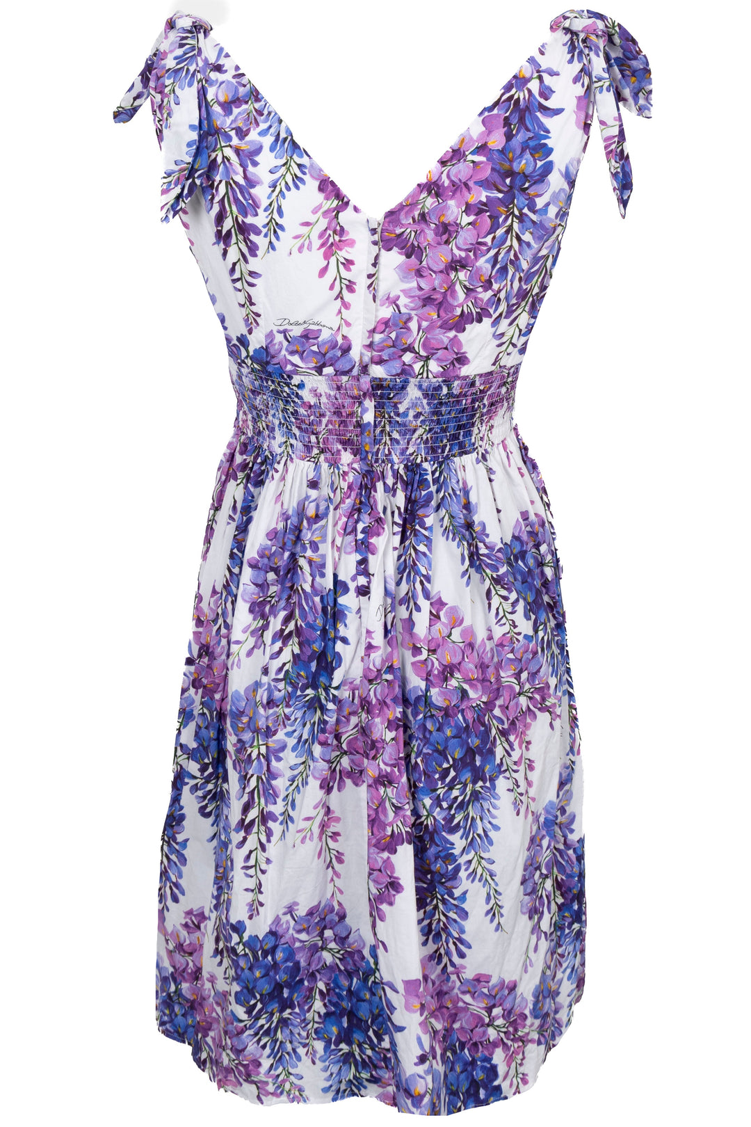 DOLCE&GABBANA Wisteria Print Dress Multicolor