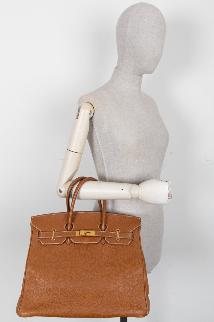 HERMÈS Birkin 35 Togo Gold