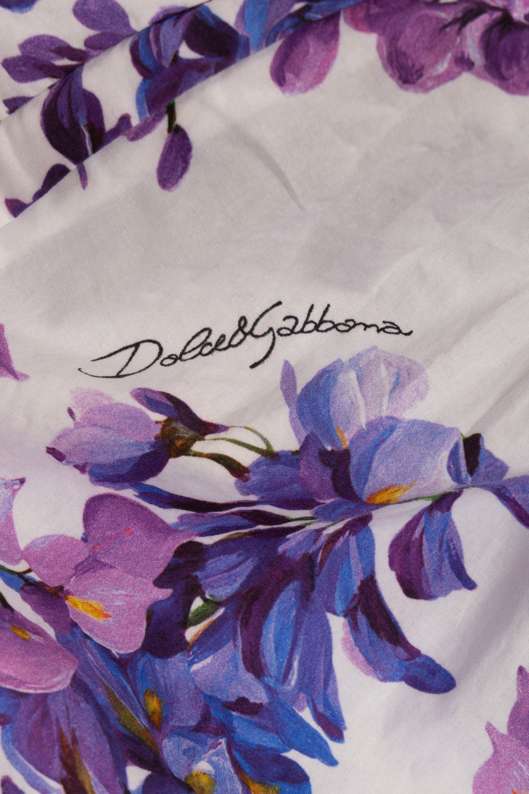 DOLCE&GABBANA Wisteria Print Dress Multicolor