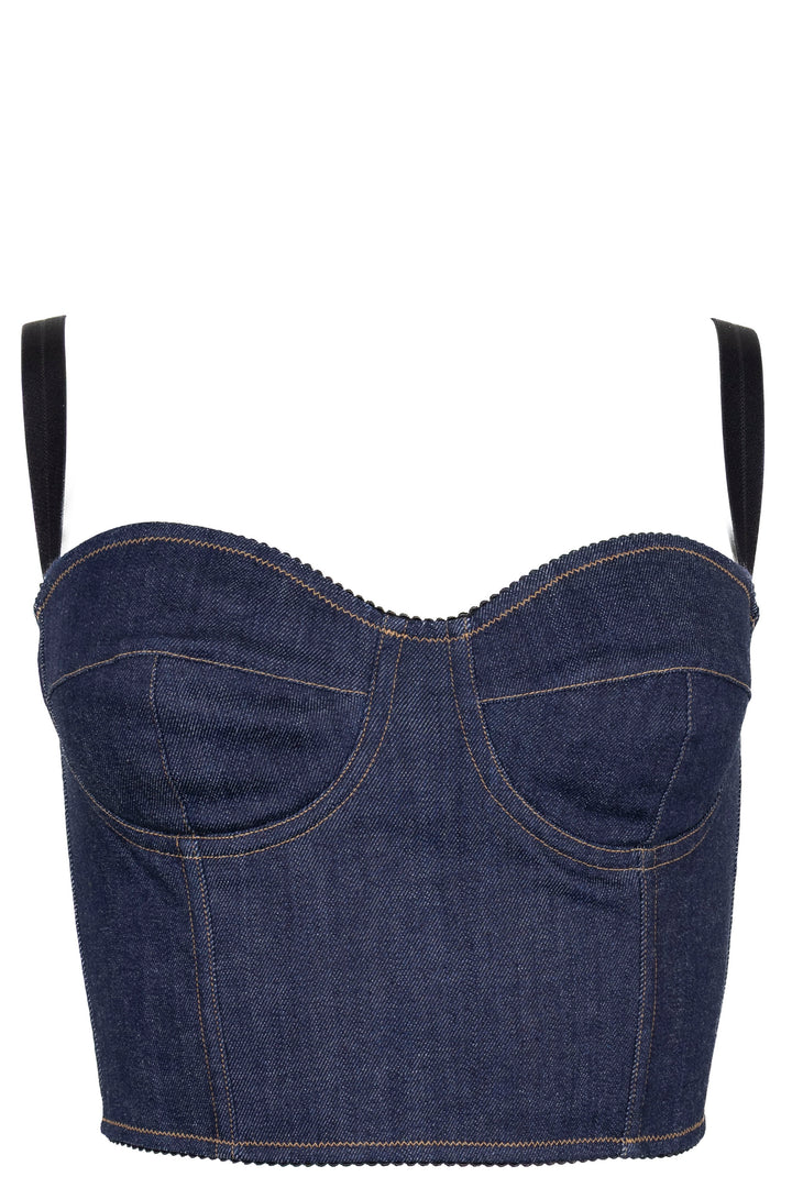 DOLCE&GABBANA Corset Denim Bleu