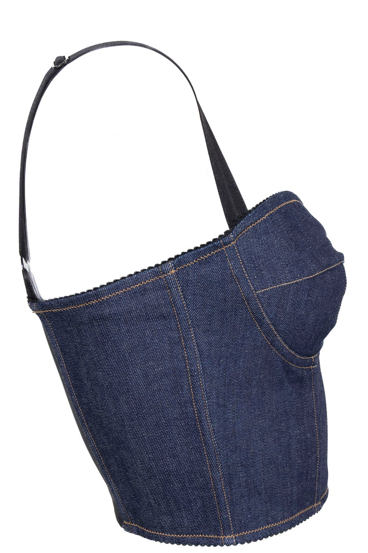 DOLCE&GABBANA Corset Denim Bleu
