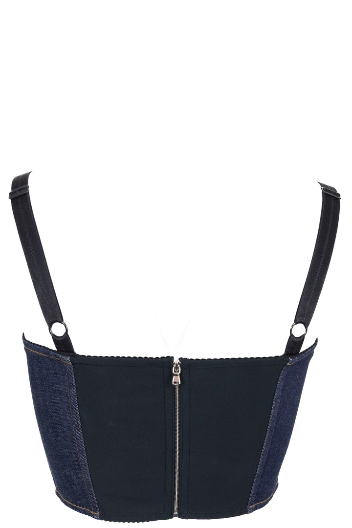 DOLCE&GABBANA Corset Denim Bleu