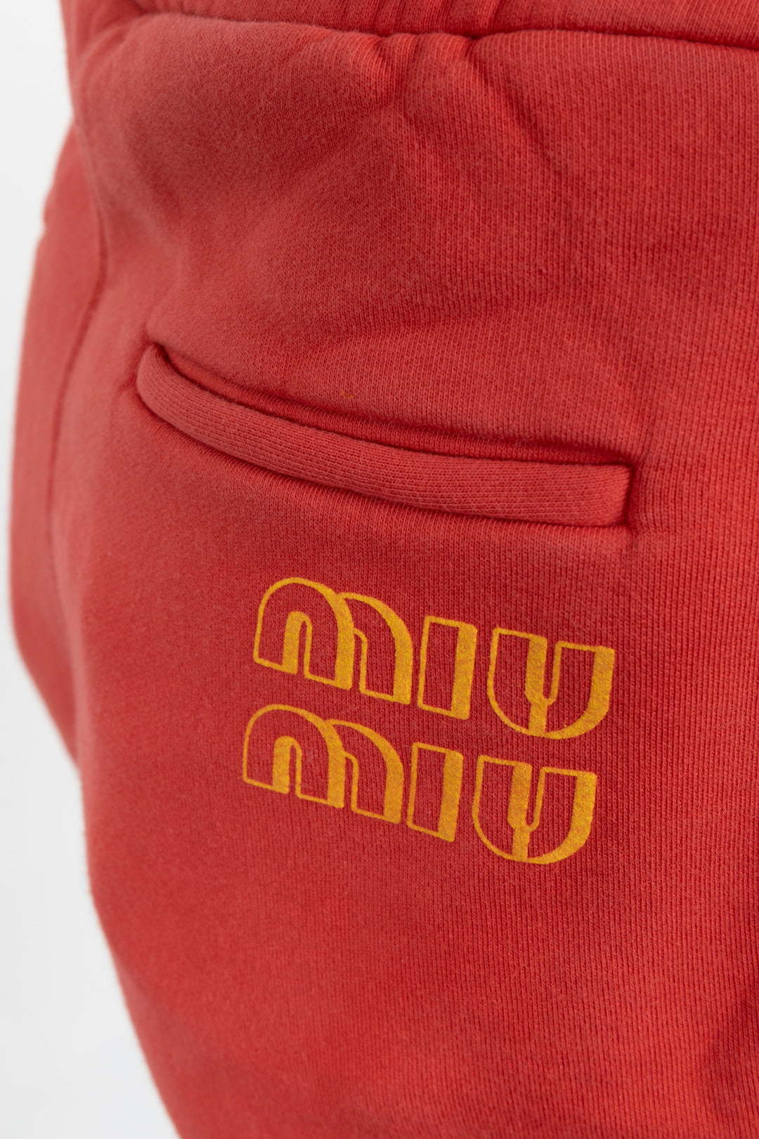 MIUMIU Shorts Jersey Cotton Red