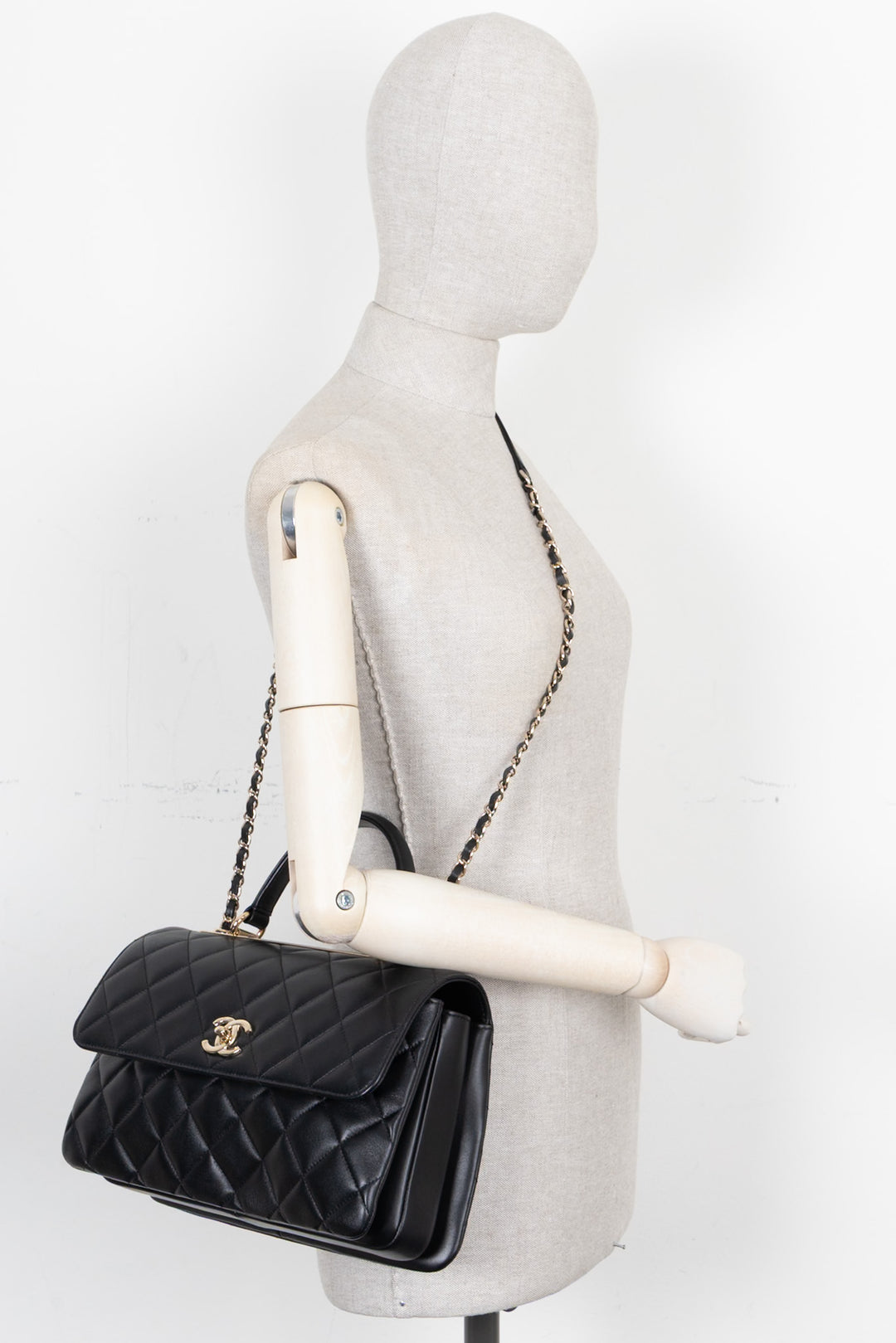 CHANEL Trendy Top Handle Bag Black