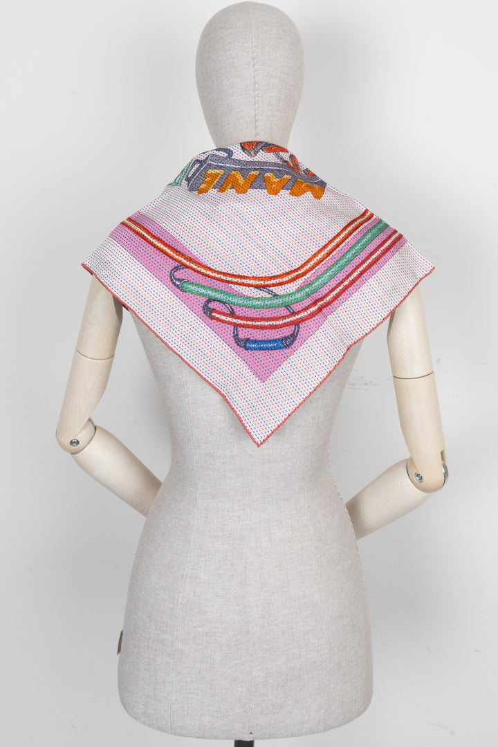 HERMÈS Chevaloscope Neon Pointille 70 Silk Carré