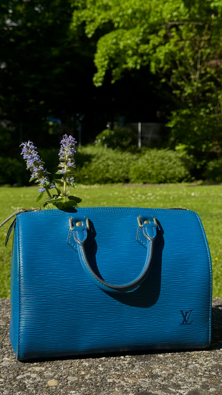 LOUIS VUITTON Speedy 30 Epi Petrol