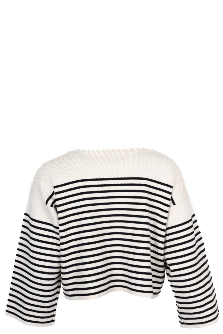 CELINE Pullover Striped Black Ivory