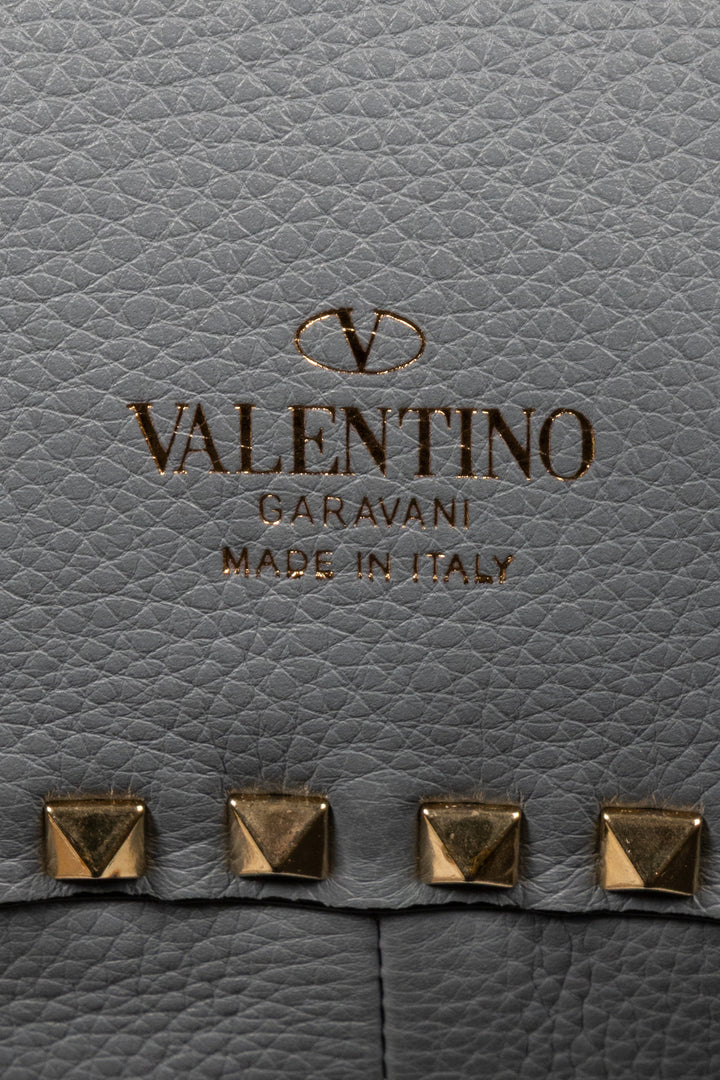 Sac Valentino Rockstud réversible rose-brun bleu