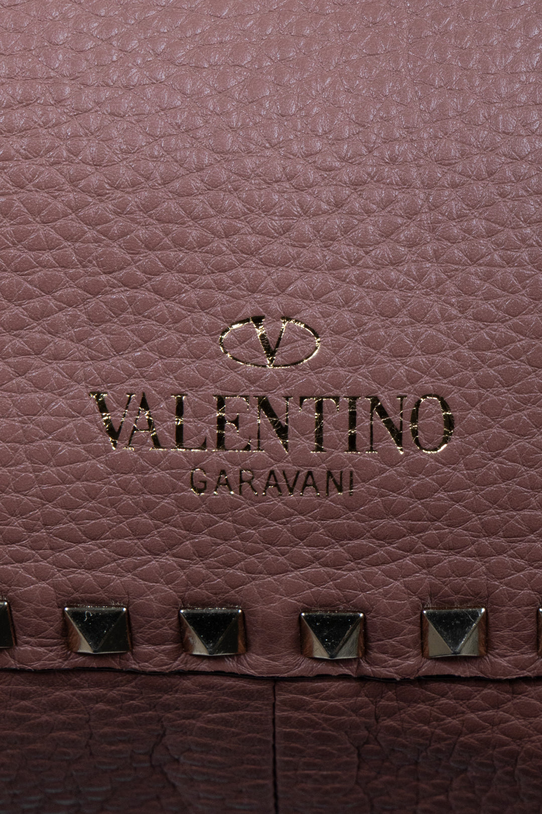 Sac Valentino Rockstud réversible rose-brun bleu