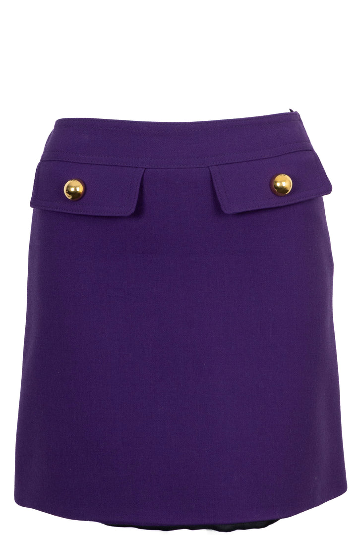 PRADA Pocket Detail Skirt Purple