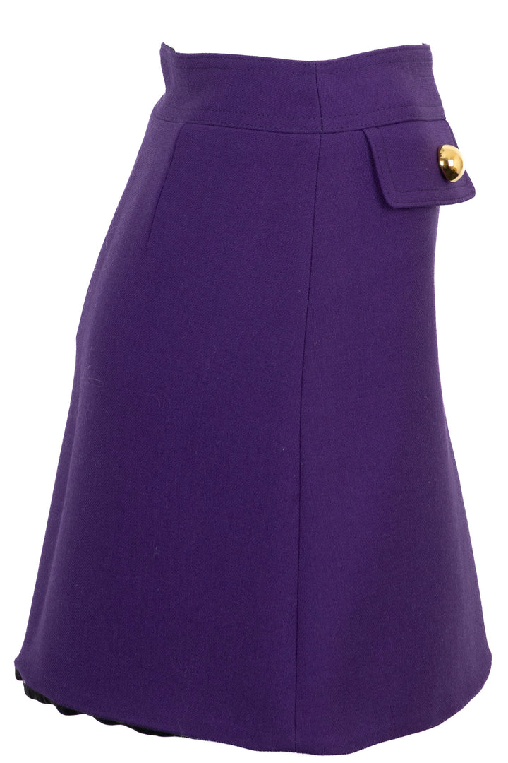 PRADA Pocket Detail Skirt Purple