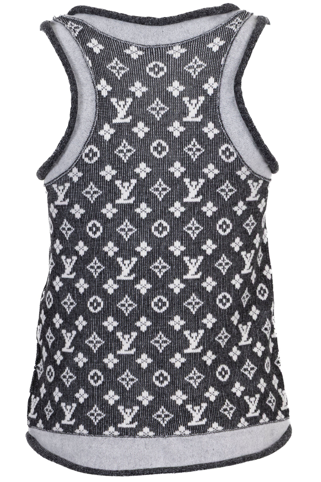LOUIS VUITTON Top MNG Wool Black White