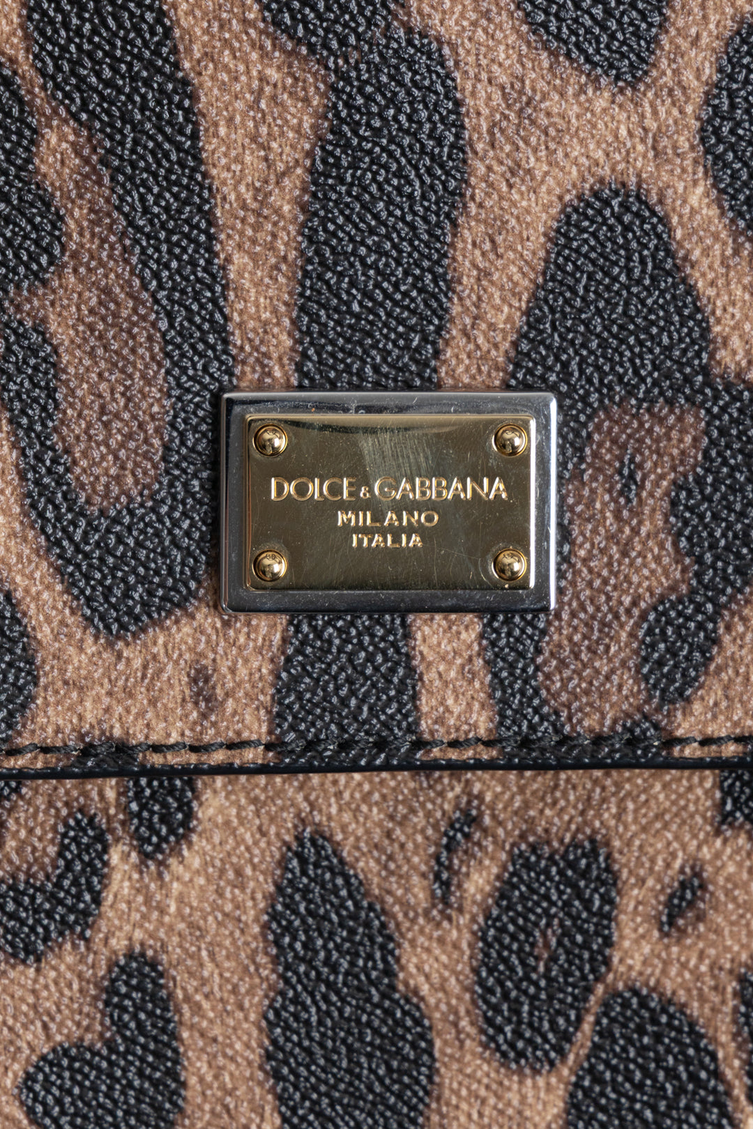 DOLCE & GABBANA Large Sicily Tote Bag Cheetah