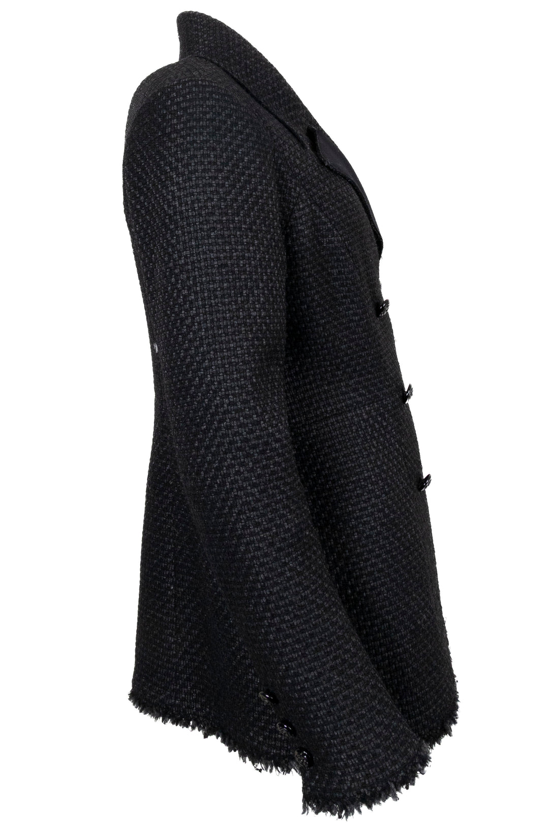 CHANEL Double Breasted Lurex Blazer Black