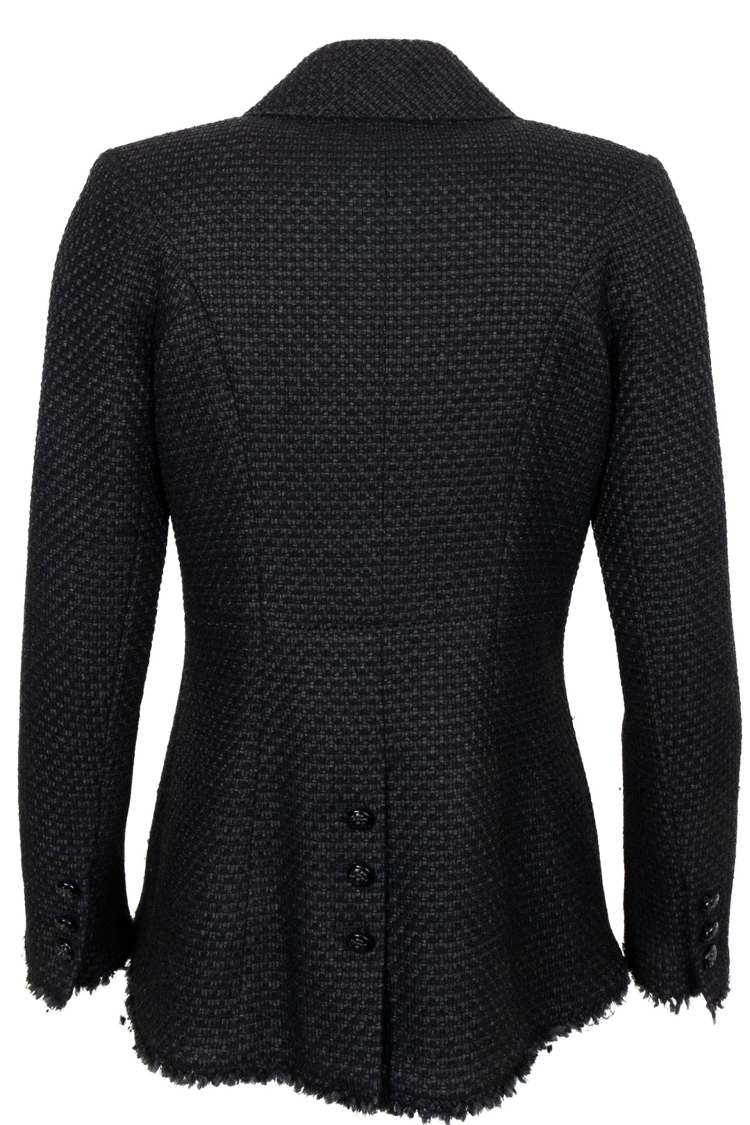 CHANEL Double Breasted Lurex Blazer Black