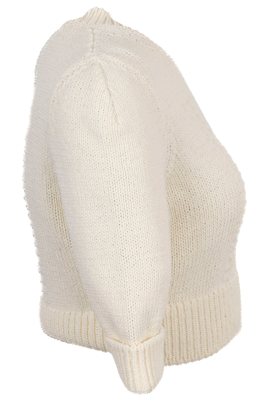 CHANEL Cropped Sweater Ivory