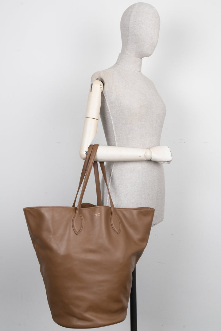 KHAITE Osa Medium Tote Bag Brown