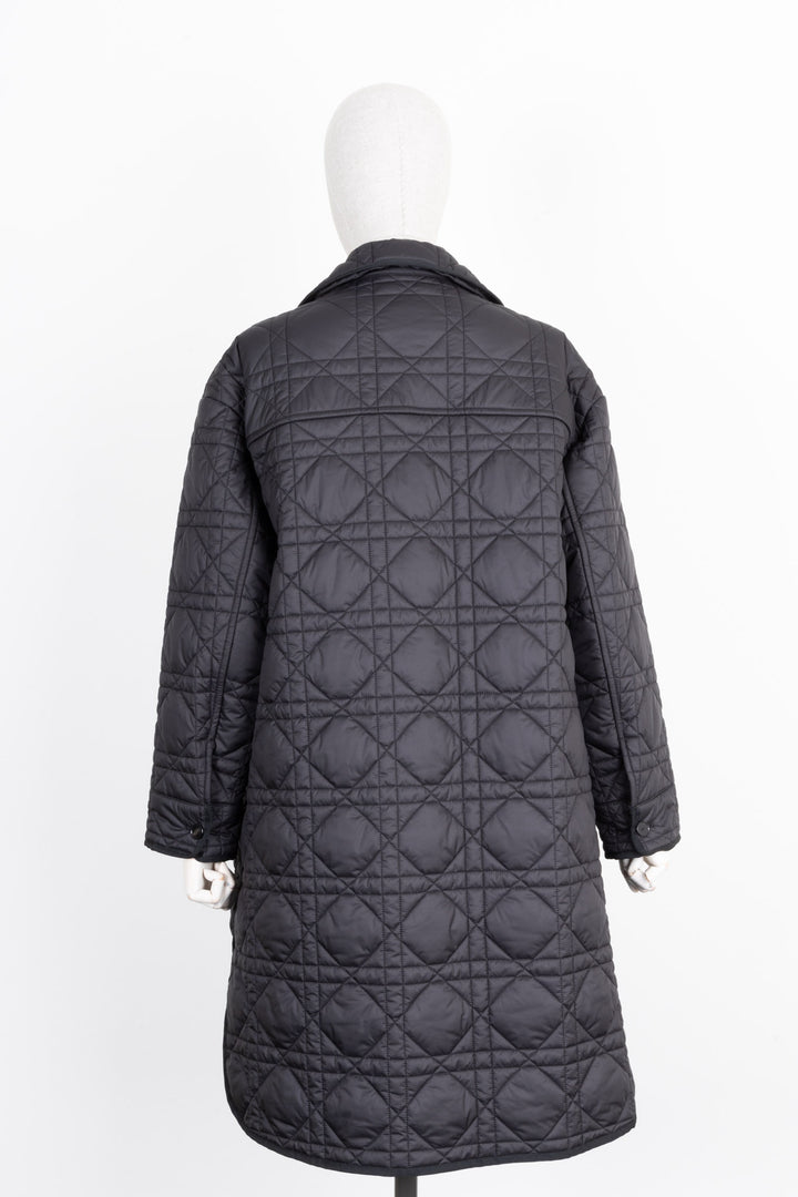 CHRISTIAN DIOR Cannage Coat Black