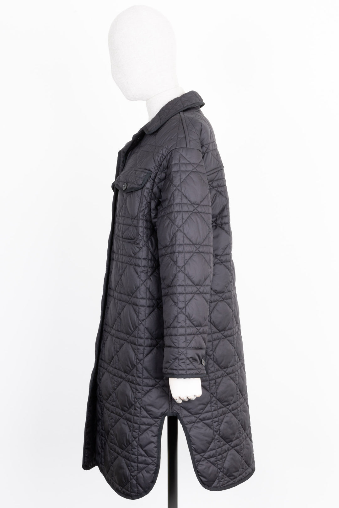 CHRISTIAN DIOR Cannage Coat Black