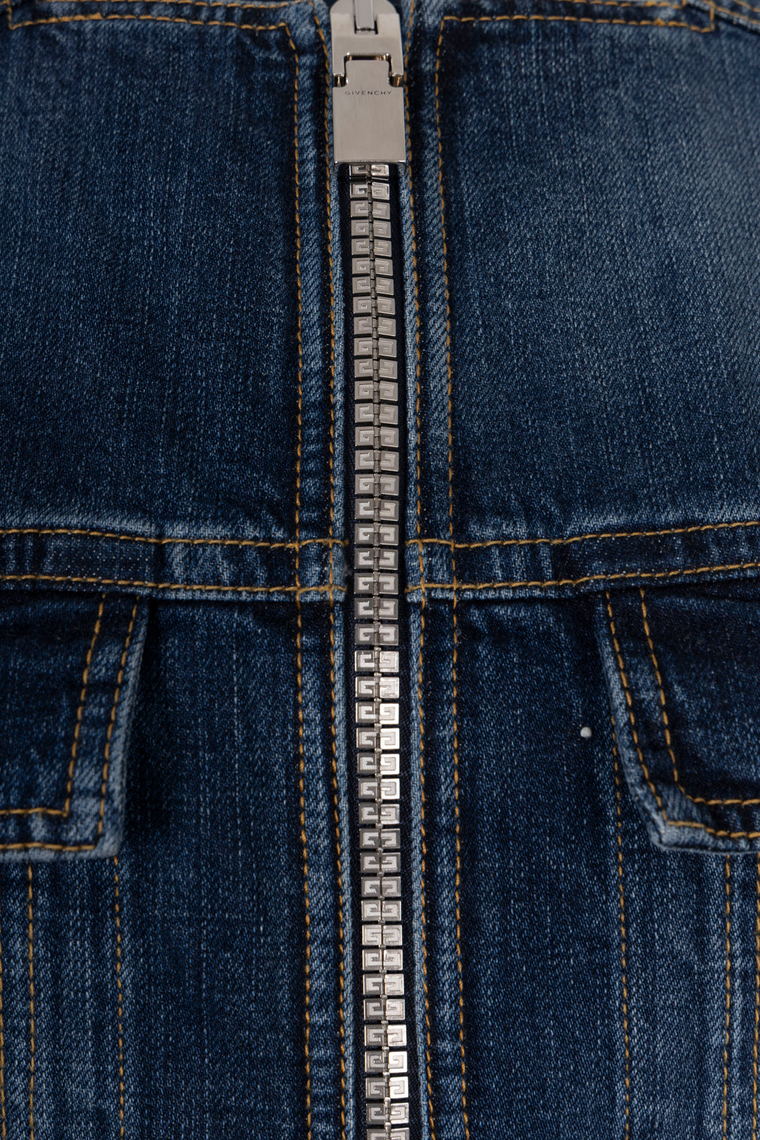 Robe mini GIVENCHY en jean à basque