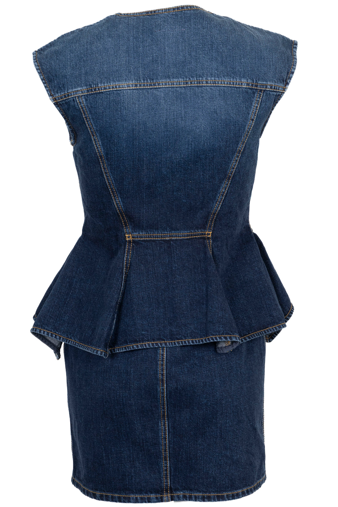 Robe mini GIVENCHY en jean à basque