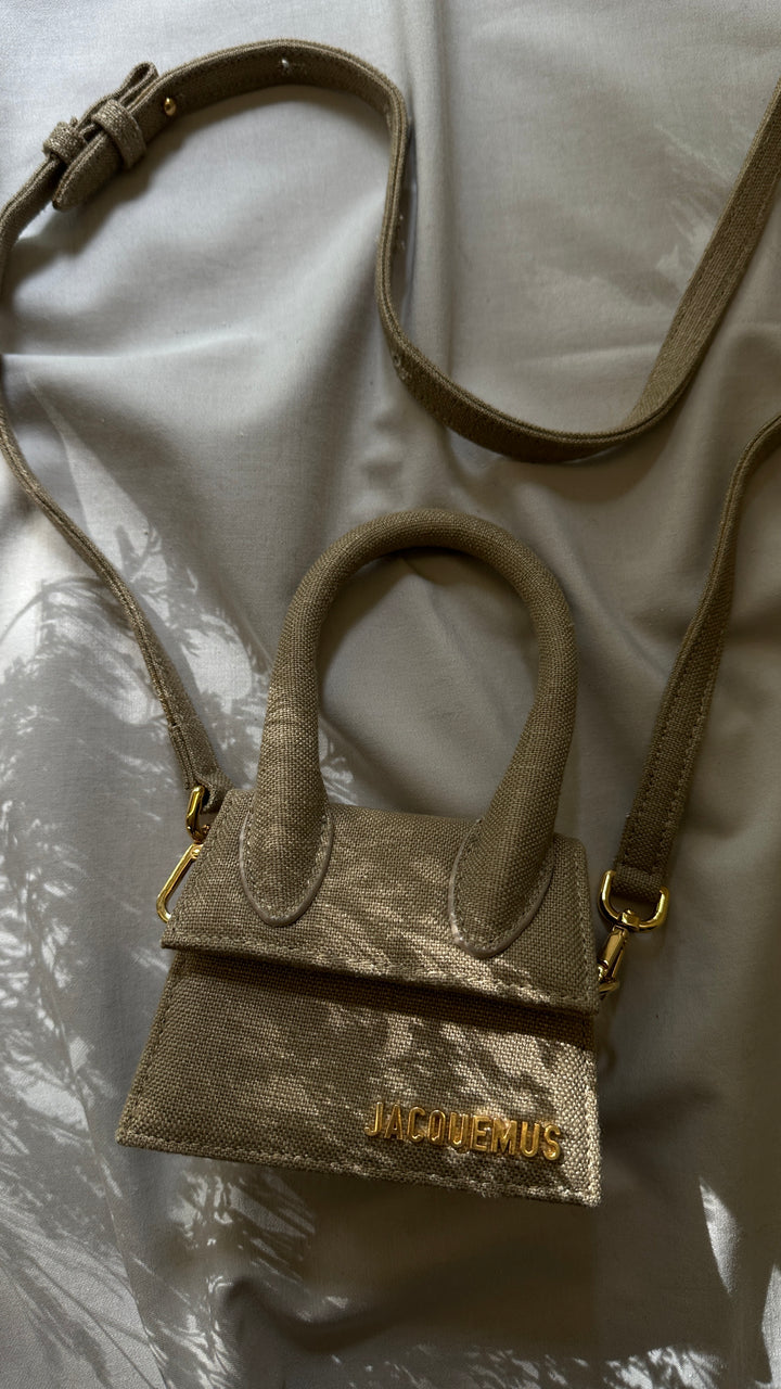 JACQUEMUS Le Chiquito Bag Mini Canvas Beige