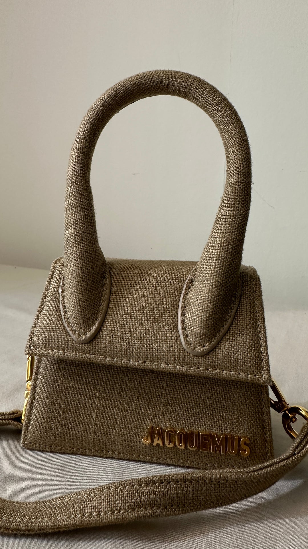 JACQUEMUS Le Chiquito Bag Mini Canvas Beige