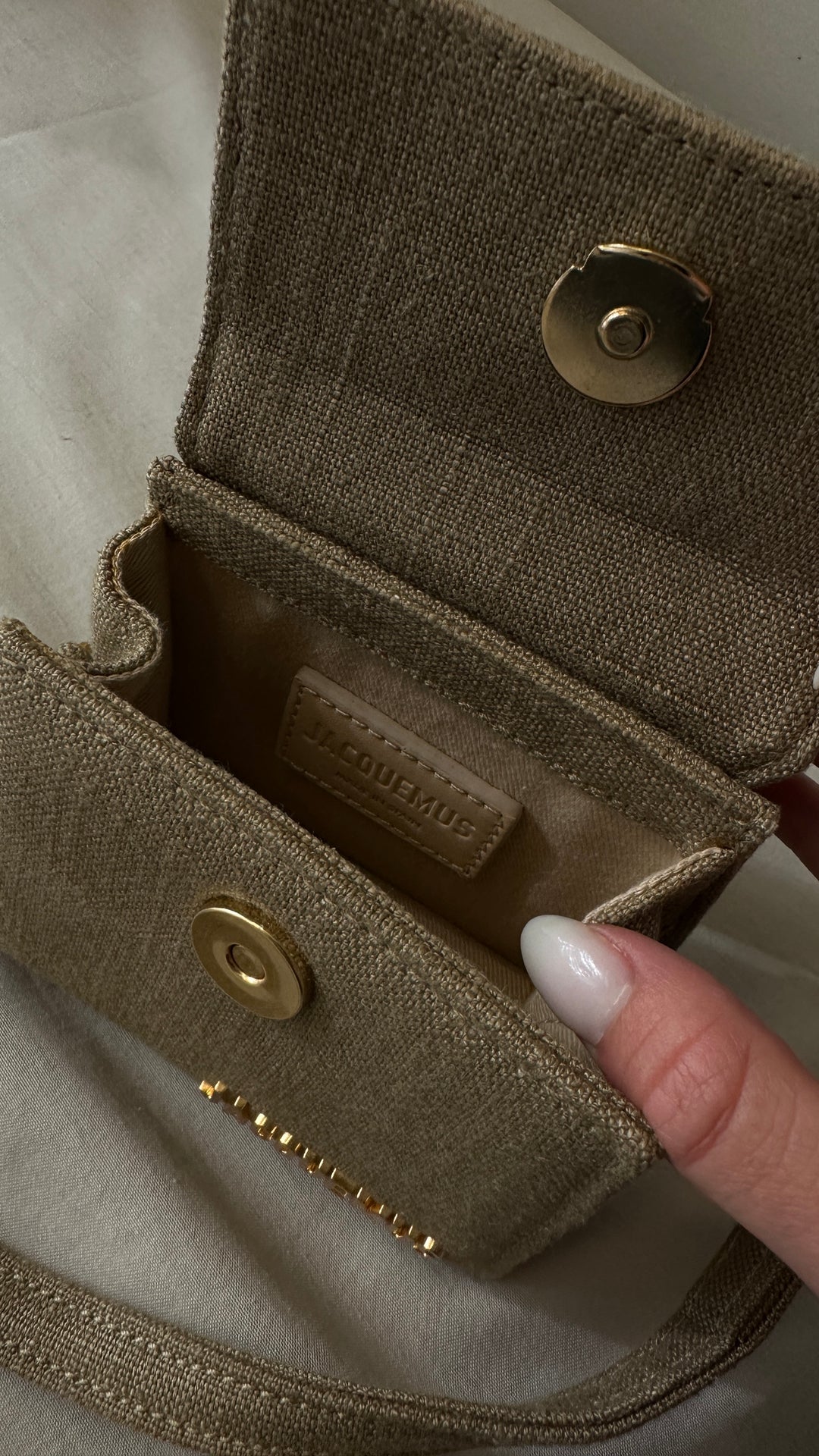 JACQUEMUS Le Chiquito Bag Mini Canvas Beige