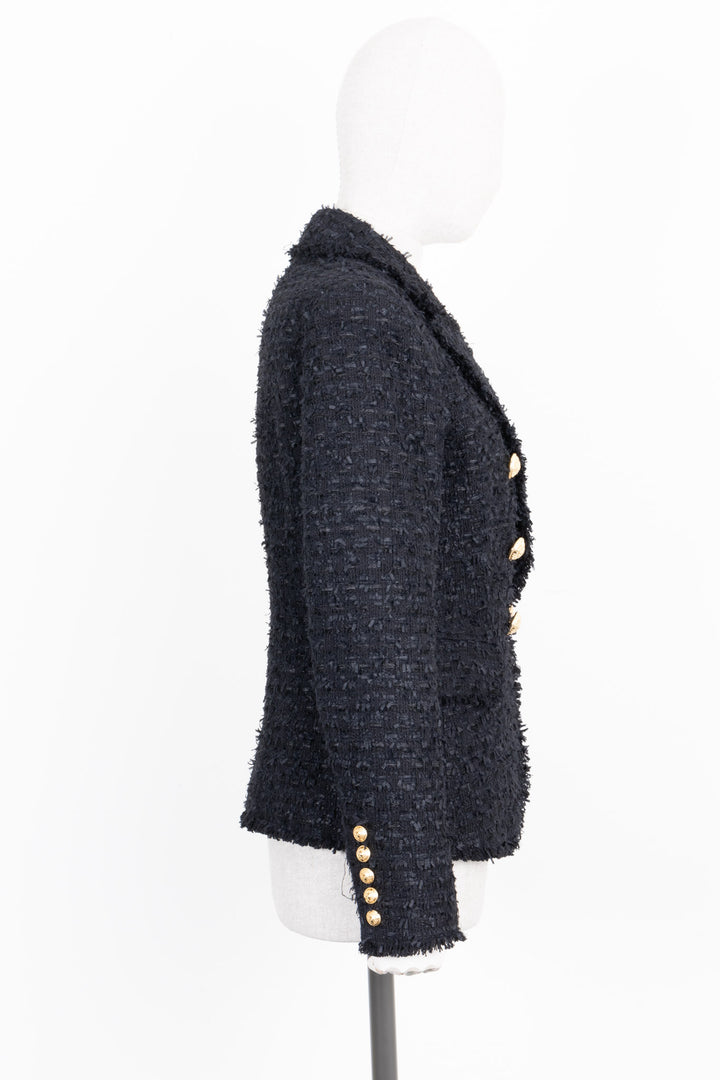 BALMAIN Tweed Jacket Black